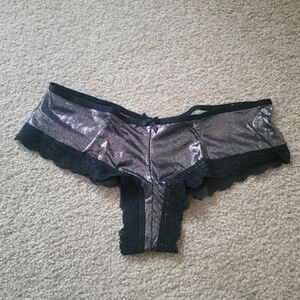Sexy VS Silver/Black Panty